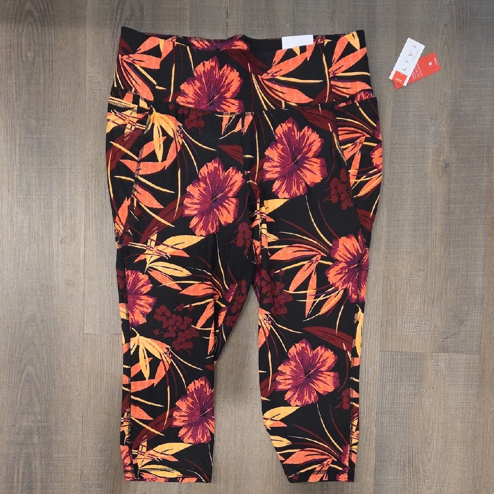 Lane Bryant Livi Floral Print Capri Leggings 18/20